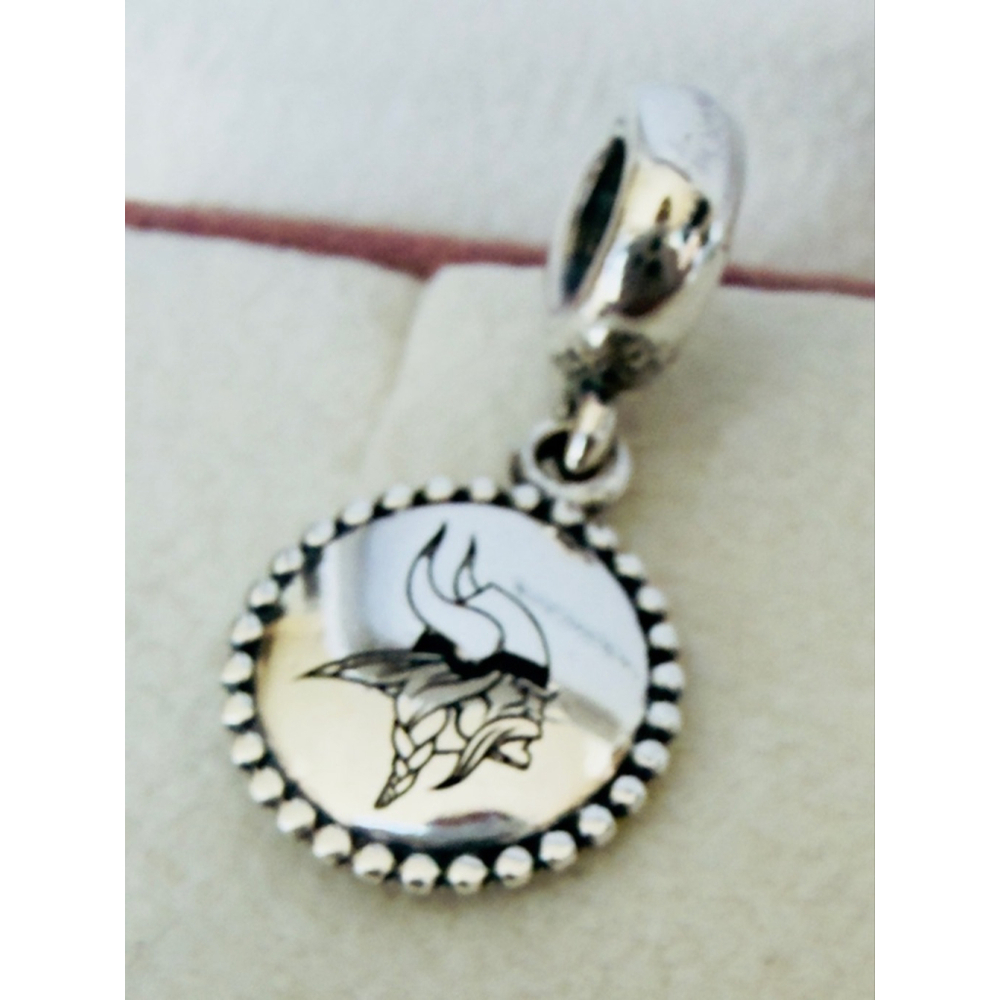 Pandora Minnesota Vikings NFL Football Dangle Logo Charm